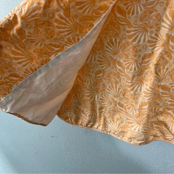 Vineyard Vines Seaside Shells Strapless Dress Orange – 2 - Picture 9 of 15
